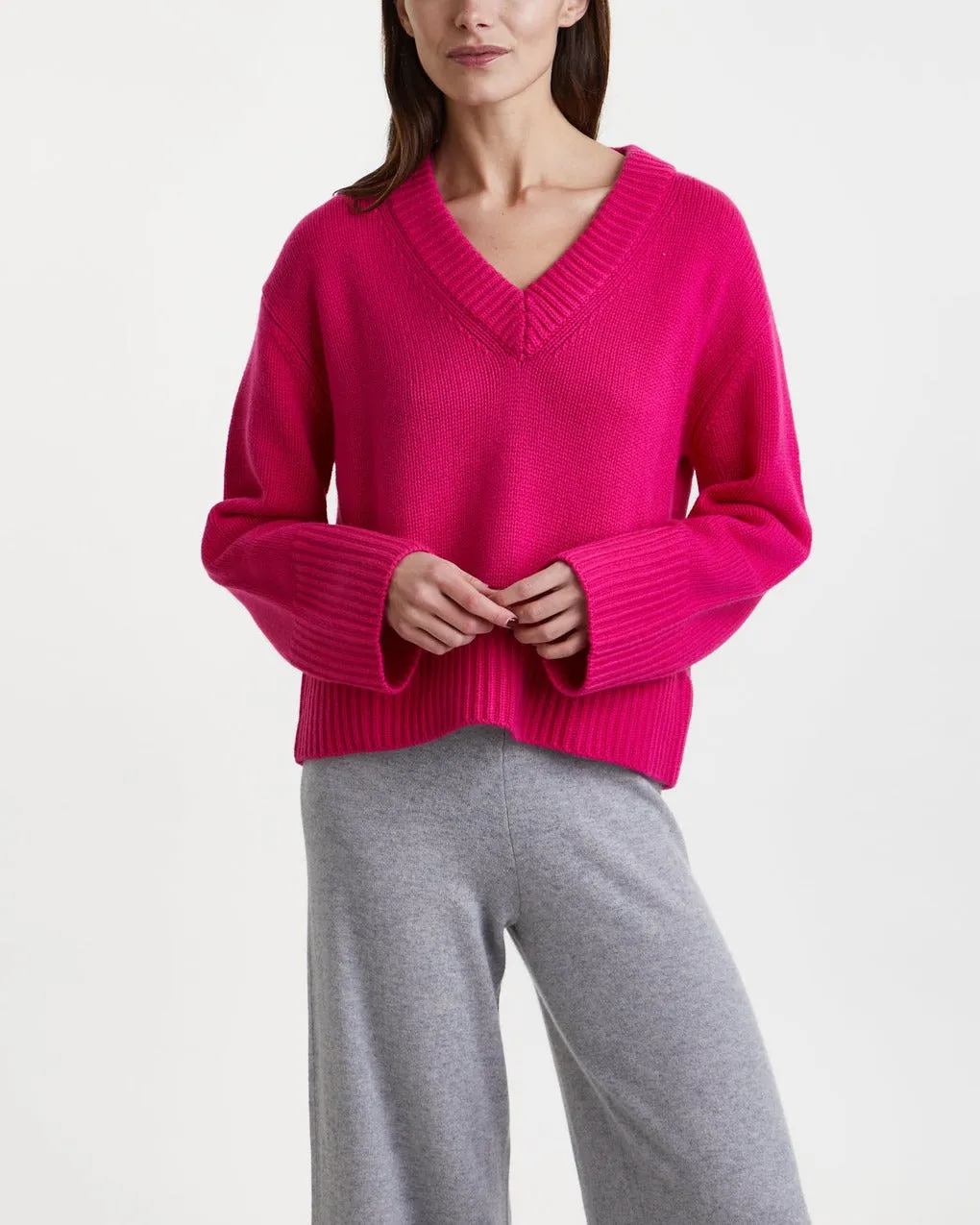 LISA YANG   Sweater Aletta Cashmere Hibiscus 